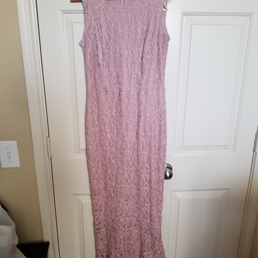 Dusty Rose midi formal dress size 6
